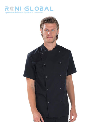 Veste de cuisine homme manches courtes 2 poches - JIM REMI CONFECTION